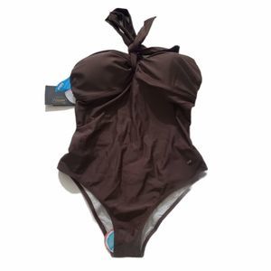 New with tags agua doce halter one piece swimsuit